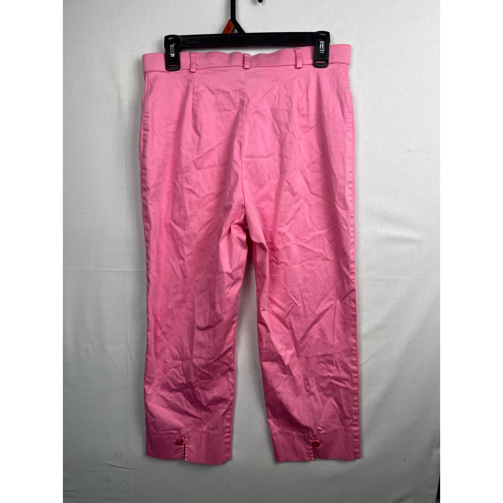 Tribal Cropped Stretch Pants Womens Size 8 Pink Straight Leg 5367O-520 - Picture 9 of 9